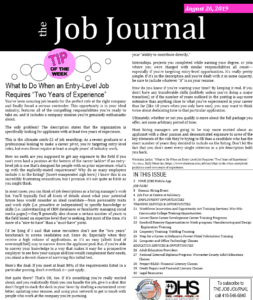 Job Journal 8/26/19